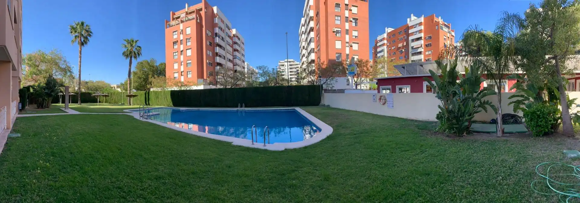 Piscina de Piso de alquiler en Alicante / Alacant con Aire acondicionado, Amueblado y Piscina comunitaria