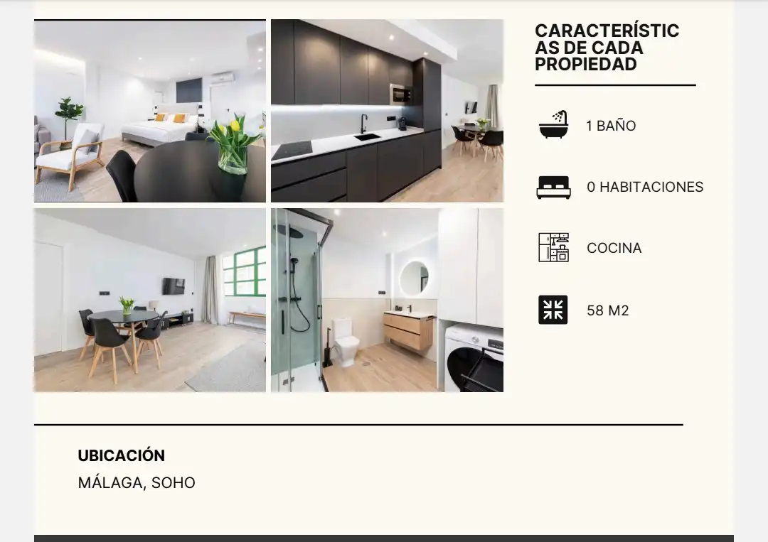Cocina de Estudio en venta en Málaga con Amueblado
