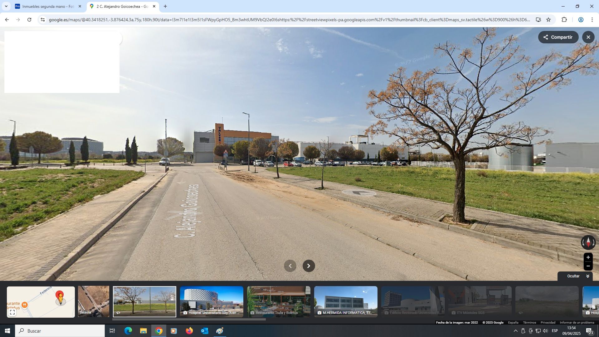 Exterior view of Industrial land for sale in Móstoles