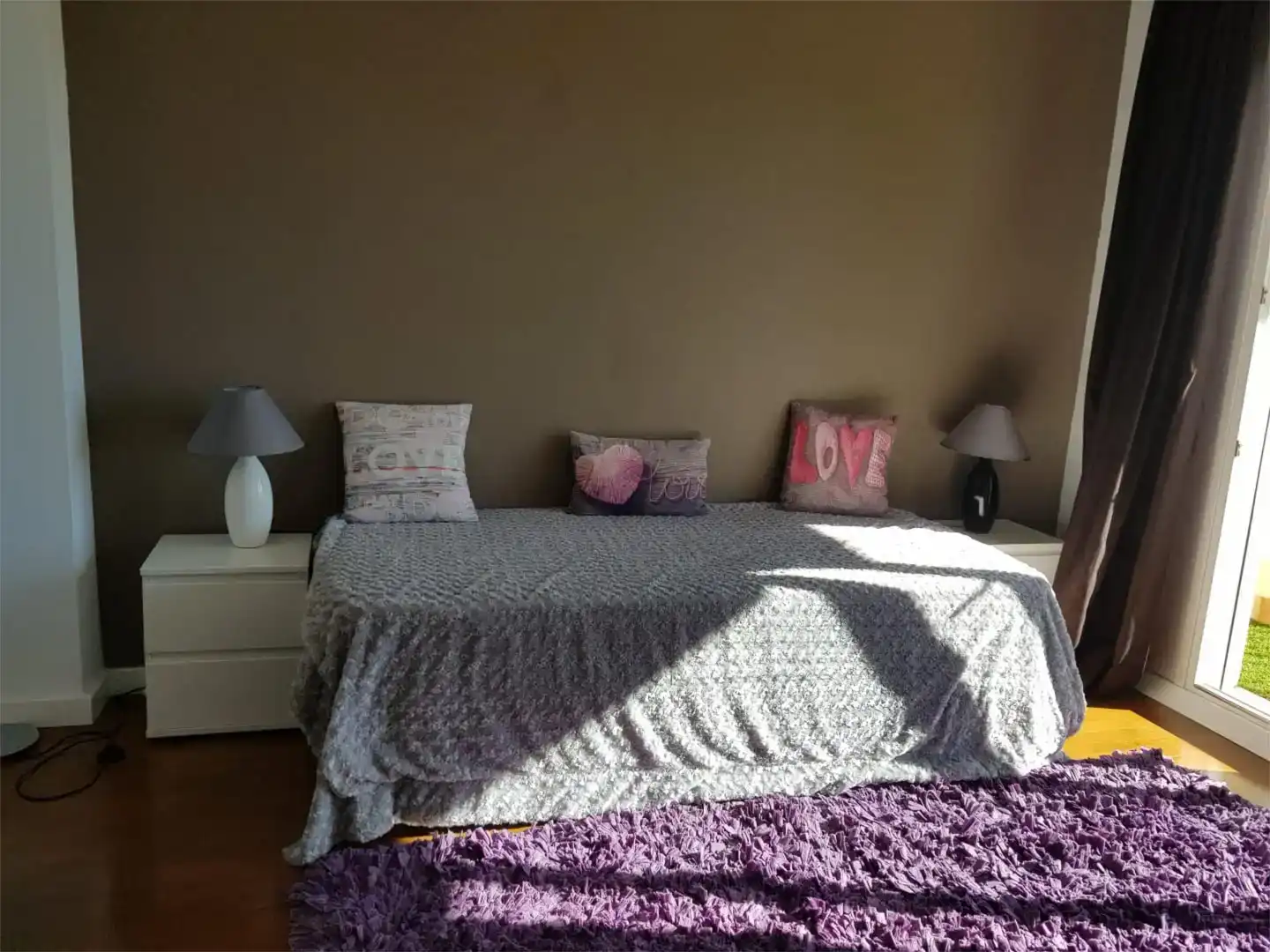 Schlafzimmer von Dachboden zur Miete in Jávea / Xàbia mit Klimaanlage, Schwimmbad und Balkon