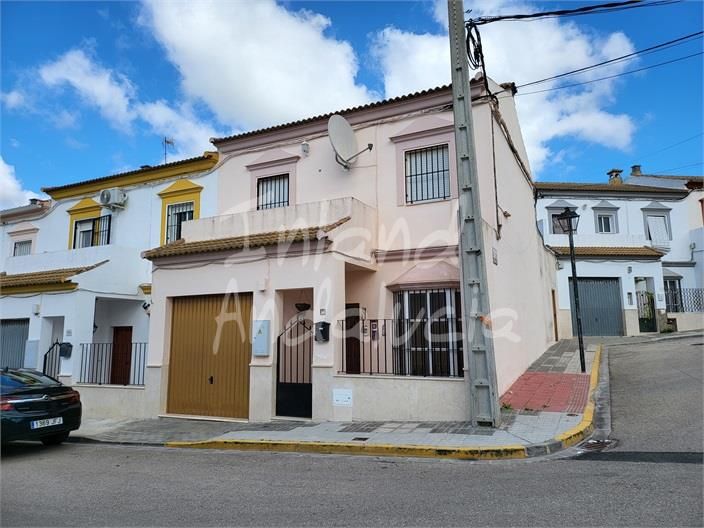 Exterior view of Single-family semi-detached for sale in Aguadulce (Sevilla)  with Terrace