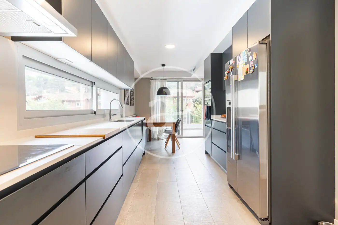 Kitchen of Flat for sale in Sant Cugat del Vallès  with Air Conditioner, Heating and Private garden