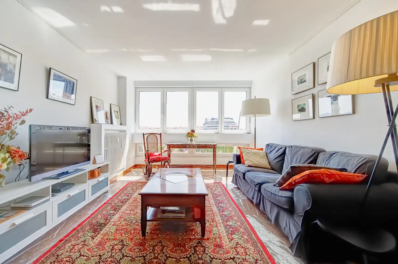 Living room of Flat for sale in  Pamplona / Iruña  with Heating and Parquet flooring