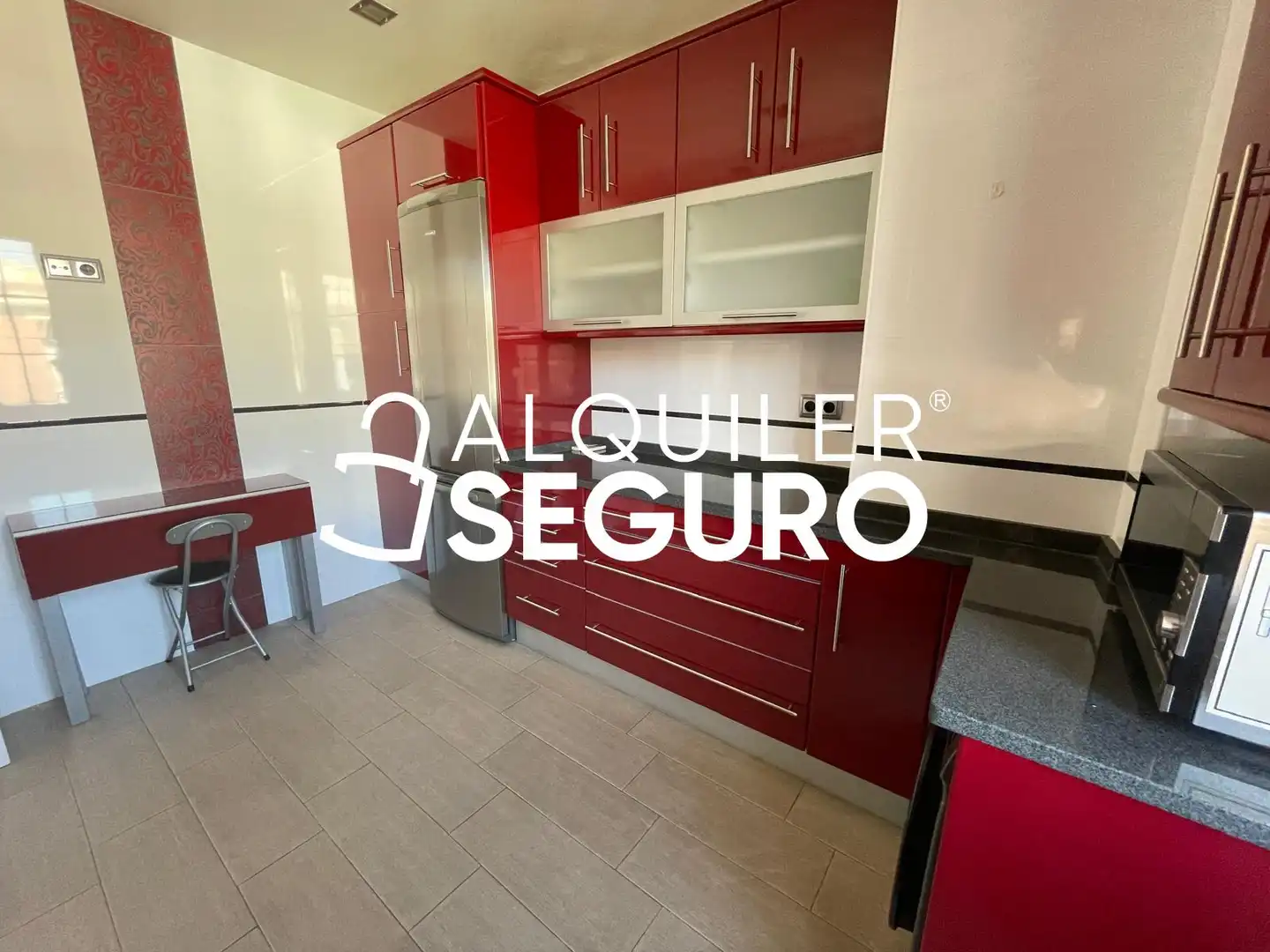 Kitchen of Flat for rent in Madrid  with Air Conditioner, Heating and Furnished