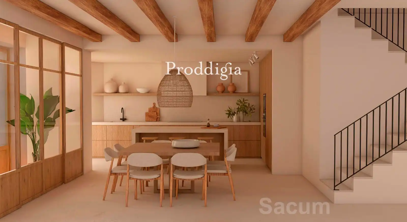 Kitchen of Detached homes for sale in Sant Cugat del Vallès  with Air Conditioner, Heating and Terrace