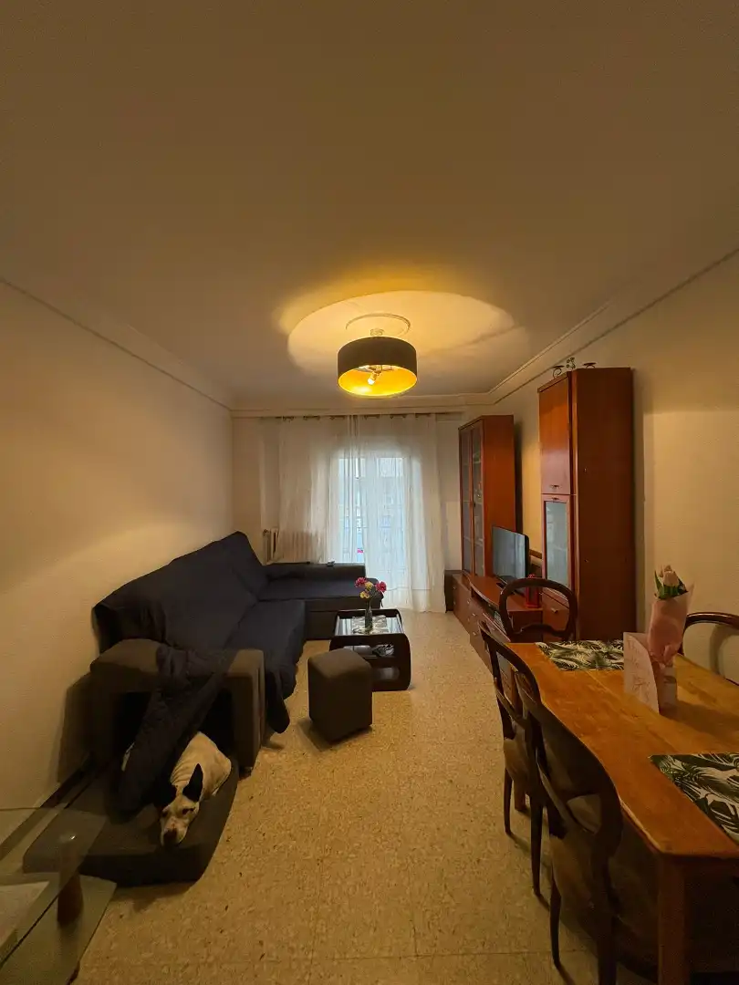 Living room of Flat for sale in Zaragoza  with Heating, Furnished and Oven
