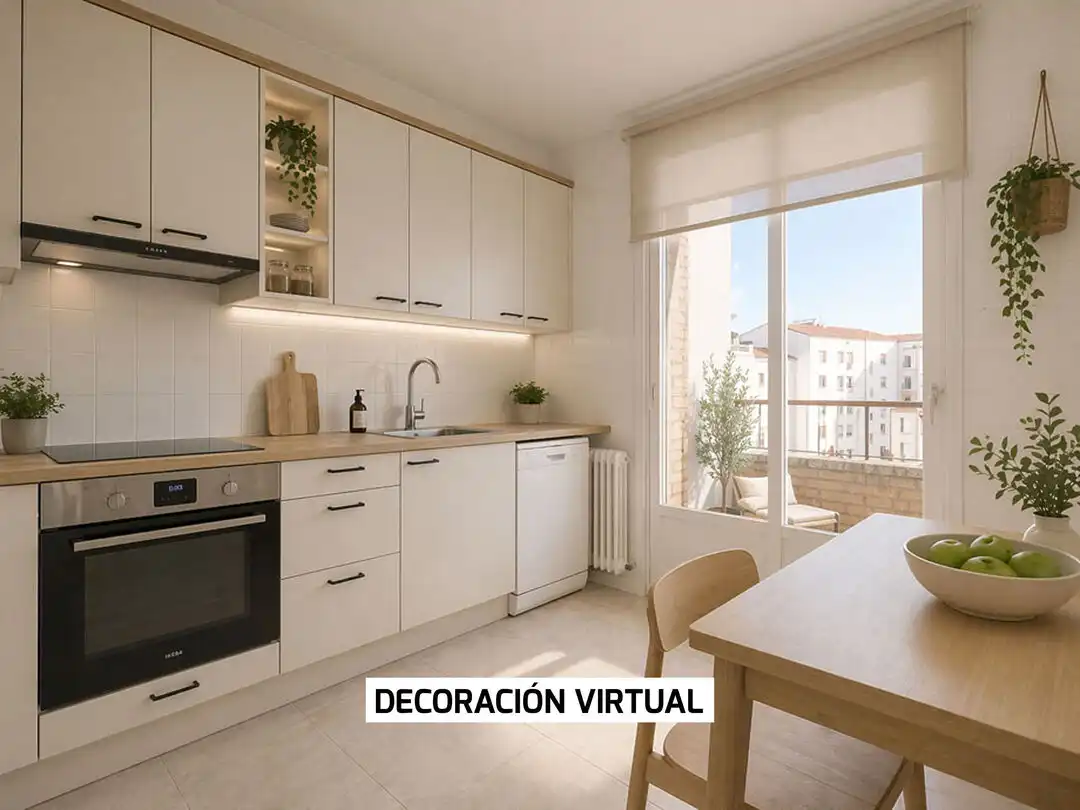 Cocina de Piso en venta en Vitoria - Gasteiz con Calefacción, Parquet y Terraza