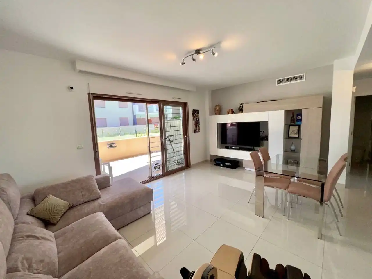 Living room of Ground floor for rent in Pilar de la Horadada  with Air Conditioner, Heating and Private garden