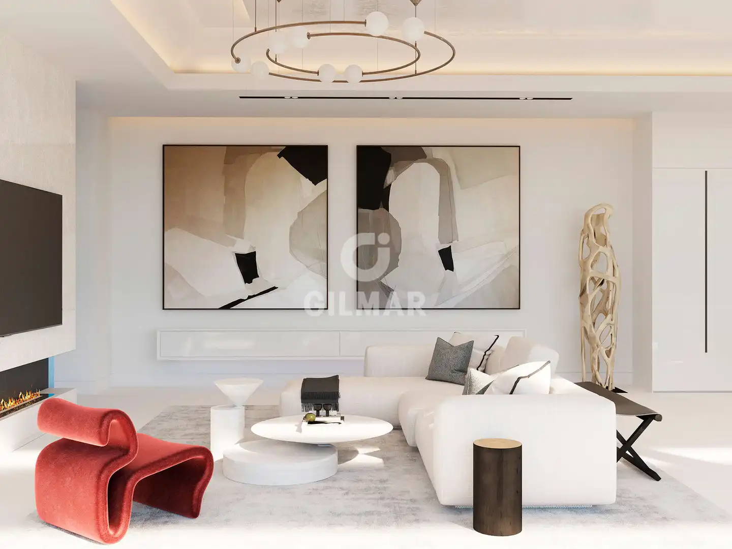 Living room of Houses for sale in Benahavís  with Heating, Private garden and Swimming Pool