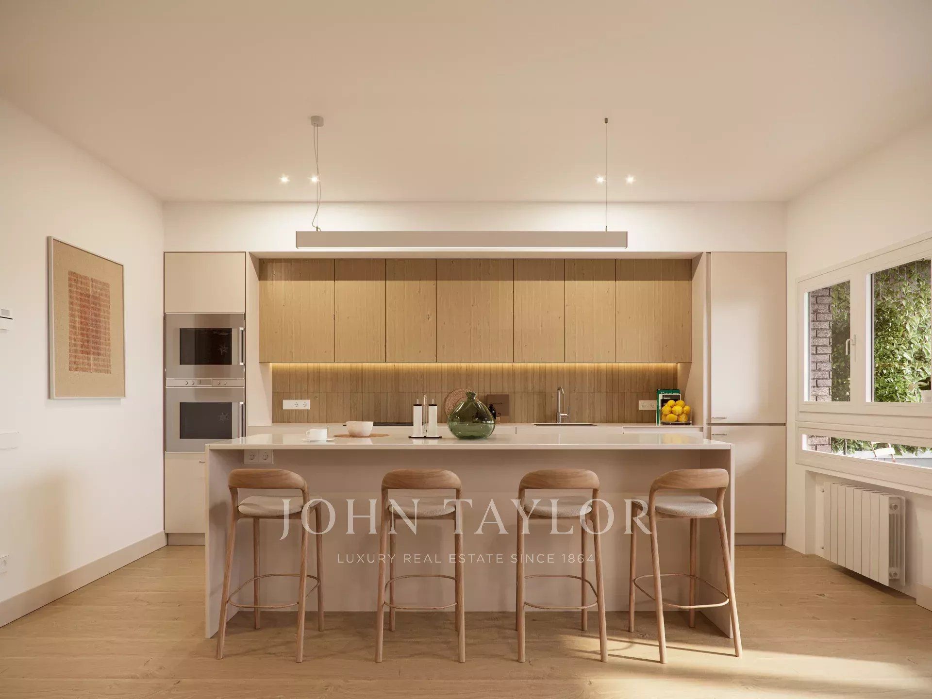 Kitchen of Flat for sale in  Madrid Capital  with Air Conditioner, Heating and Terrace