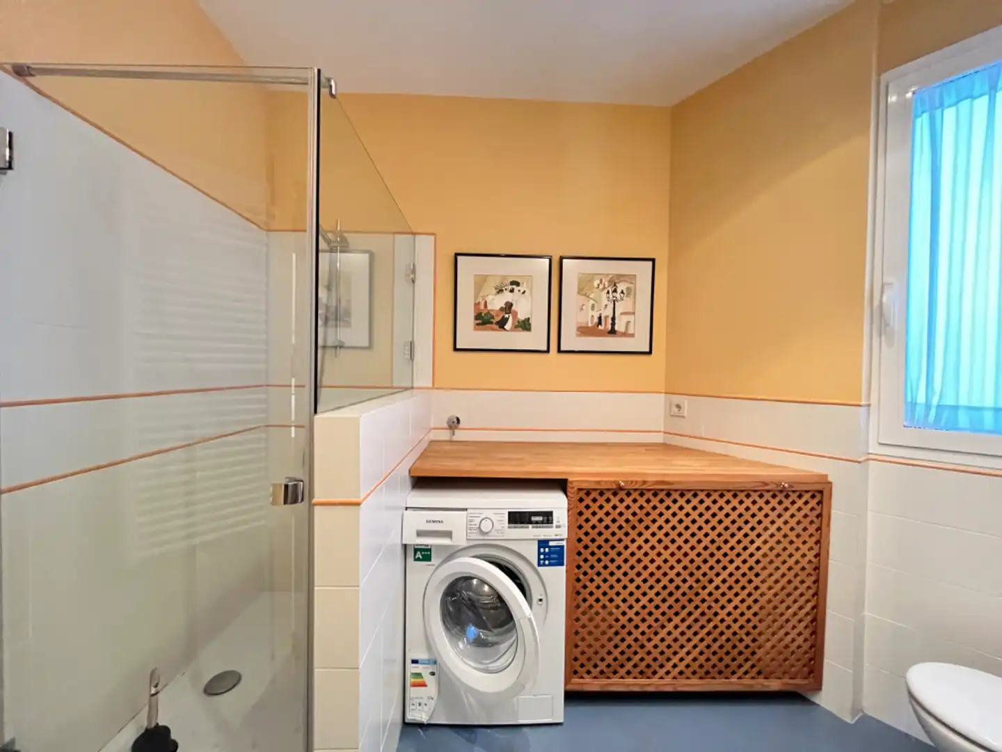 Badezimmer von Wohnung zum Verkauf in Madrid mit Terrasse, Möbliert und Ofen