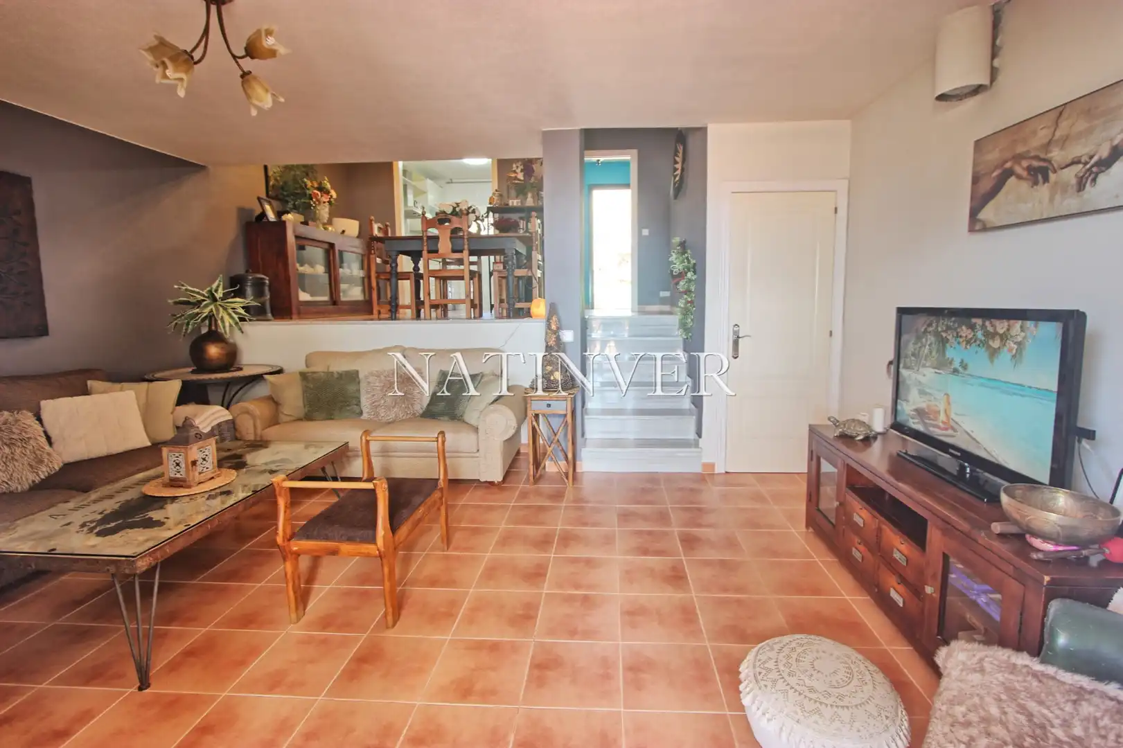 Sala d'estar de Casa adosada en venda en Vélez-Málaga amb Terrassa i Traster