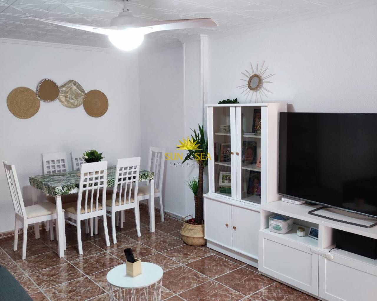 Dining room of Flat to rent in Torrevieja  with Heating, Terrace and Furnished