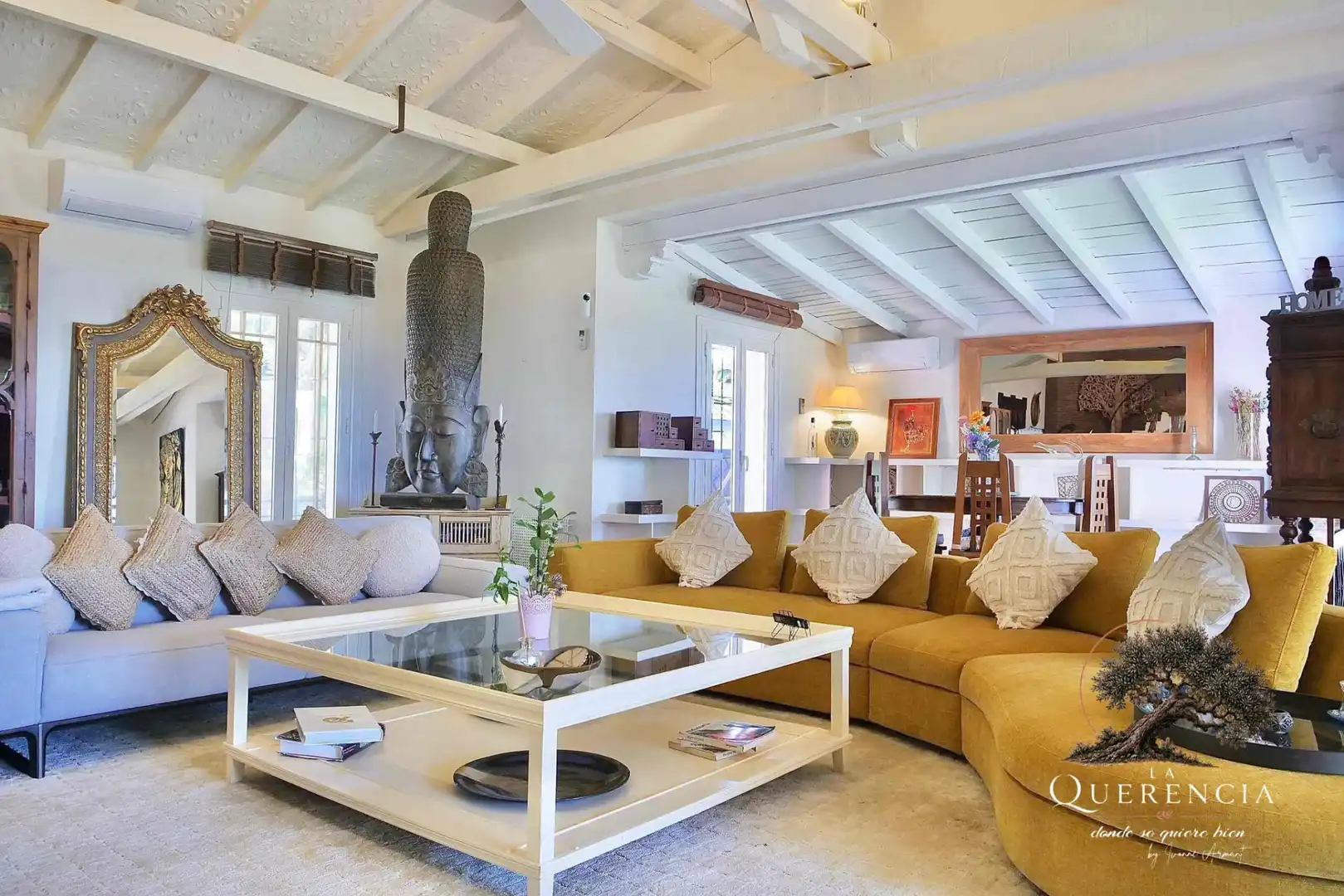 Sala de estar de Casa o chalet de alquiler en Benahavís con Aire acondicionado, Jardín privado y Terraza