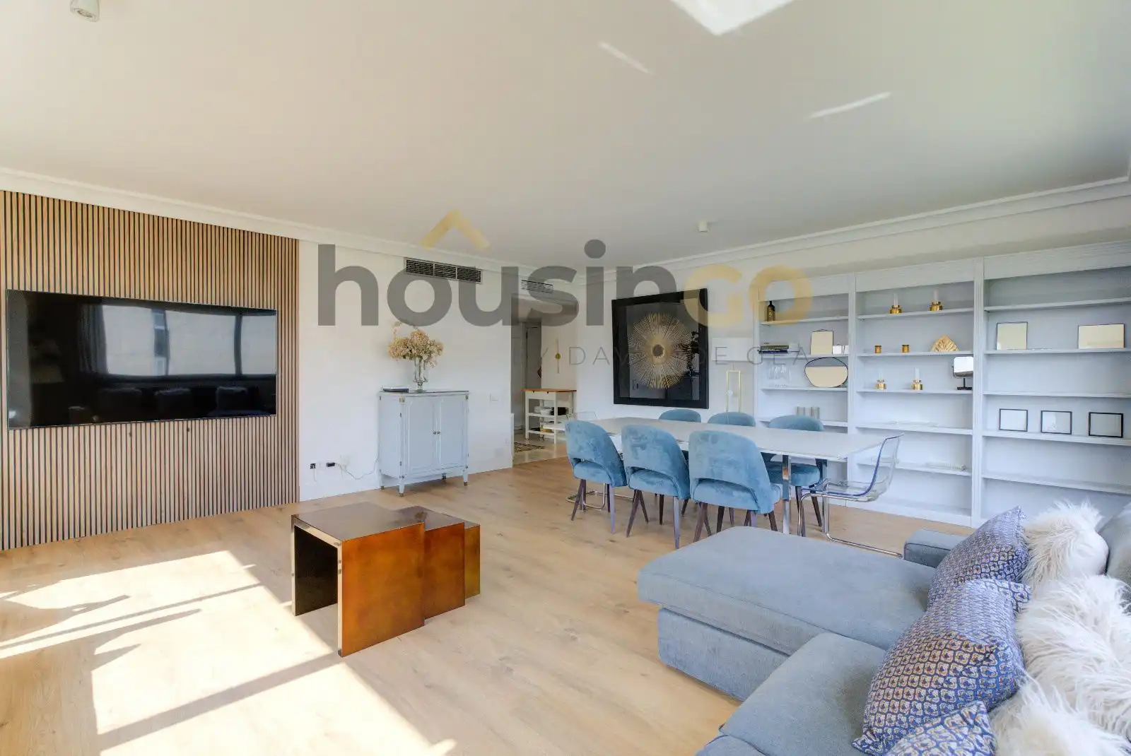 Sala de estar de Piso de alquiler en Madrid con Aire acondicionado, Calefacción y Amueblado