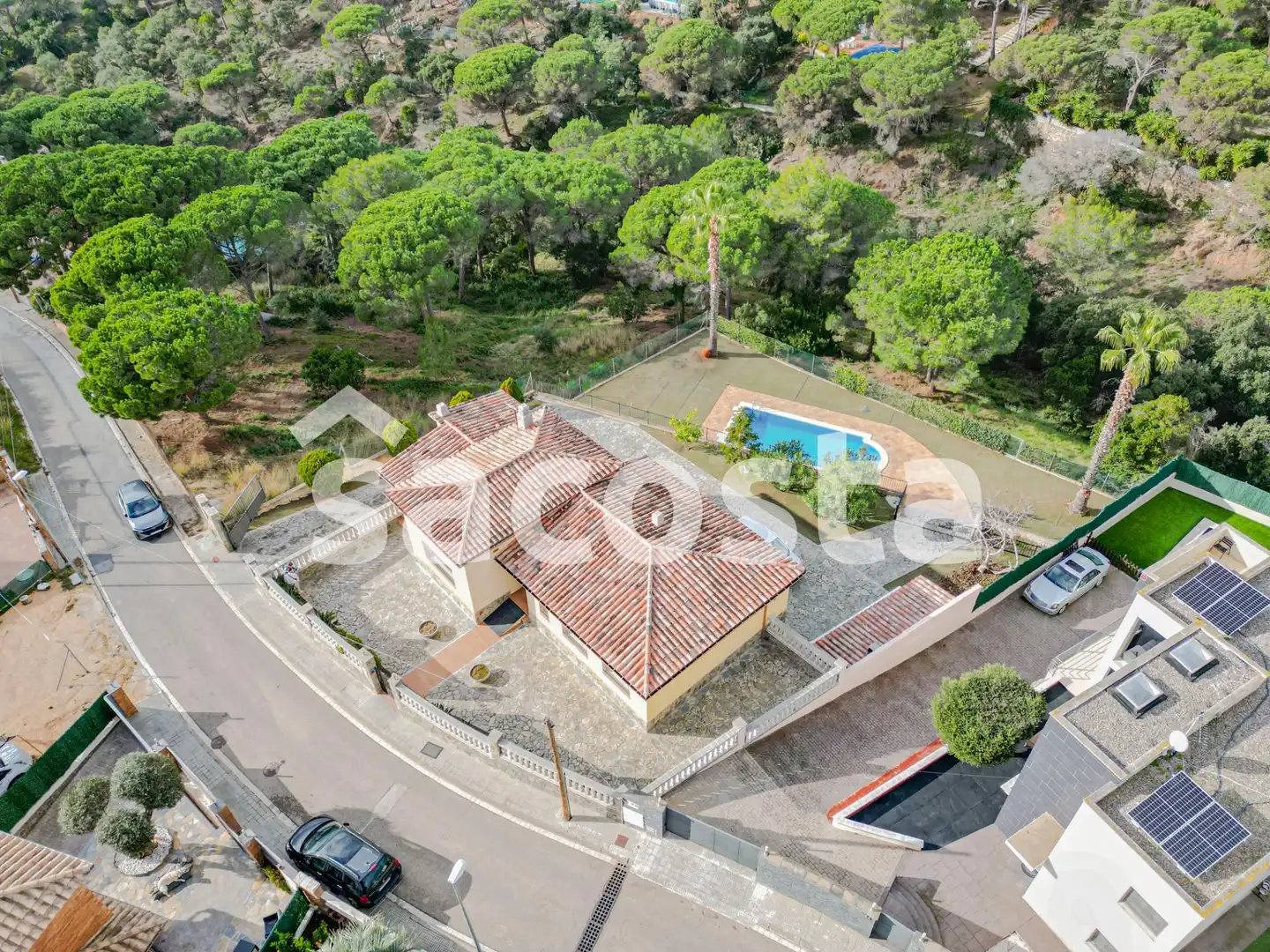 Vista exterior de Casa o chalet en venta en Lloret de Mar con Aire acondicionado, Calefacción y Jardín privado