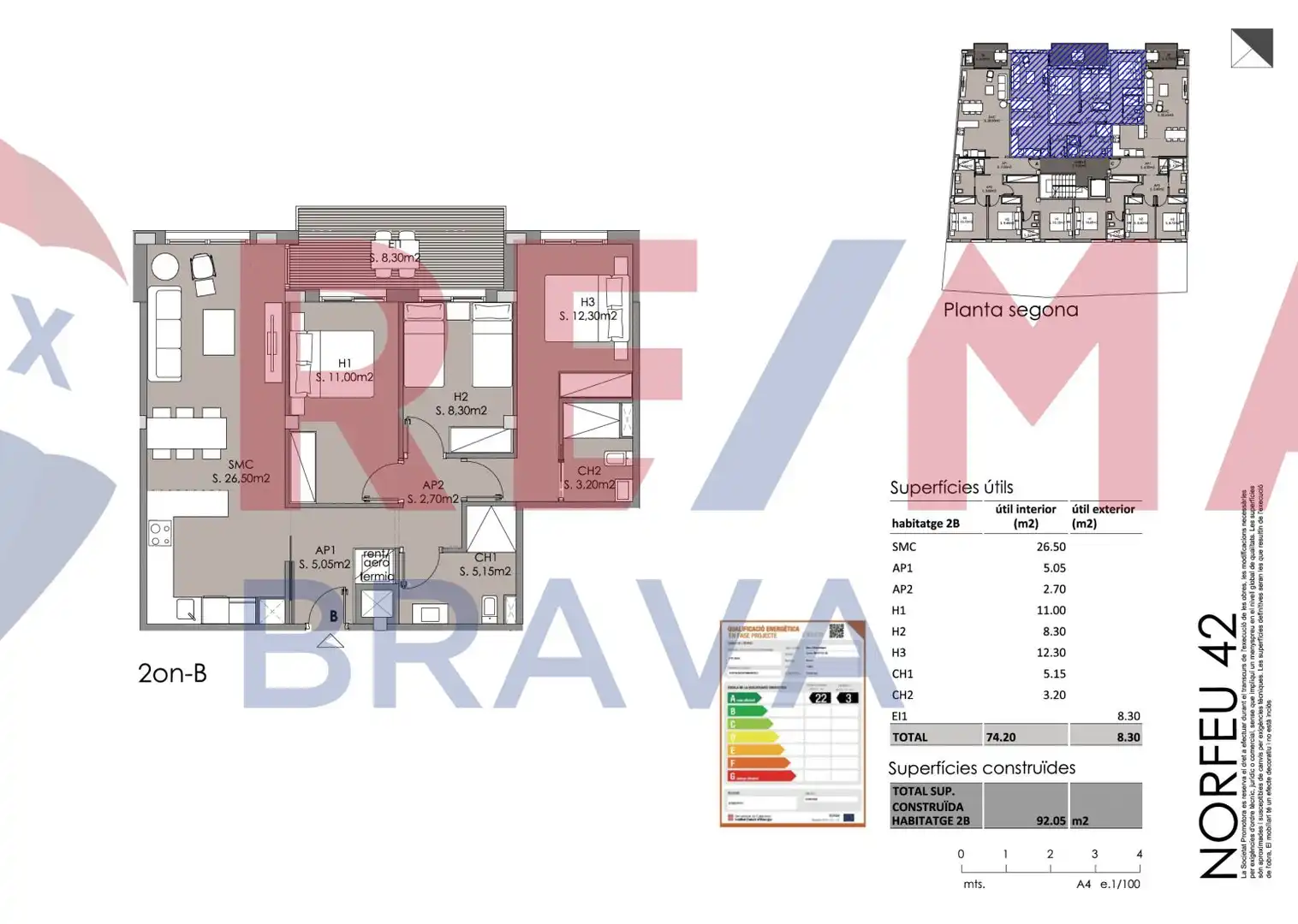 Flat with terrace for sale in Calle CL CAP NORFEU, imagen 42