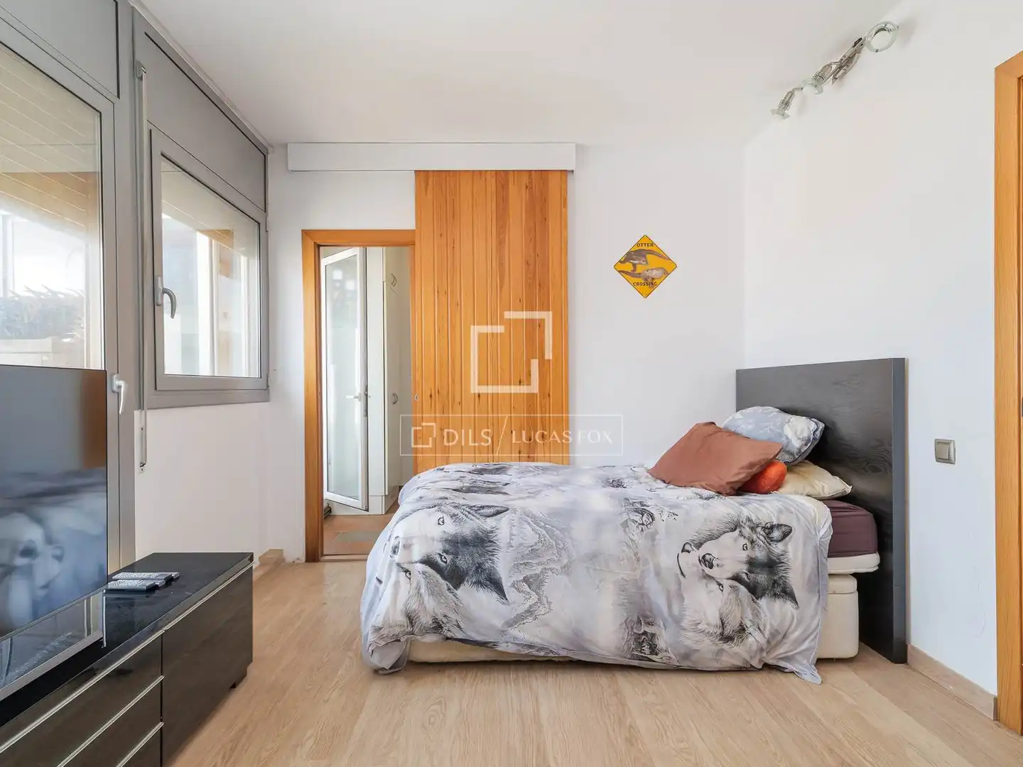 Schlafzimmer von Wohnung zum Verkauf in Barcelona mit Klimaanlage, Terrasse und Abstellraum