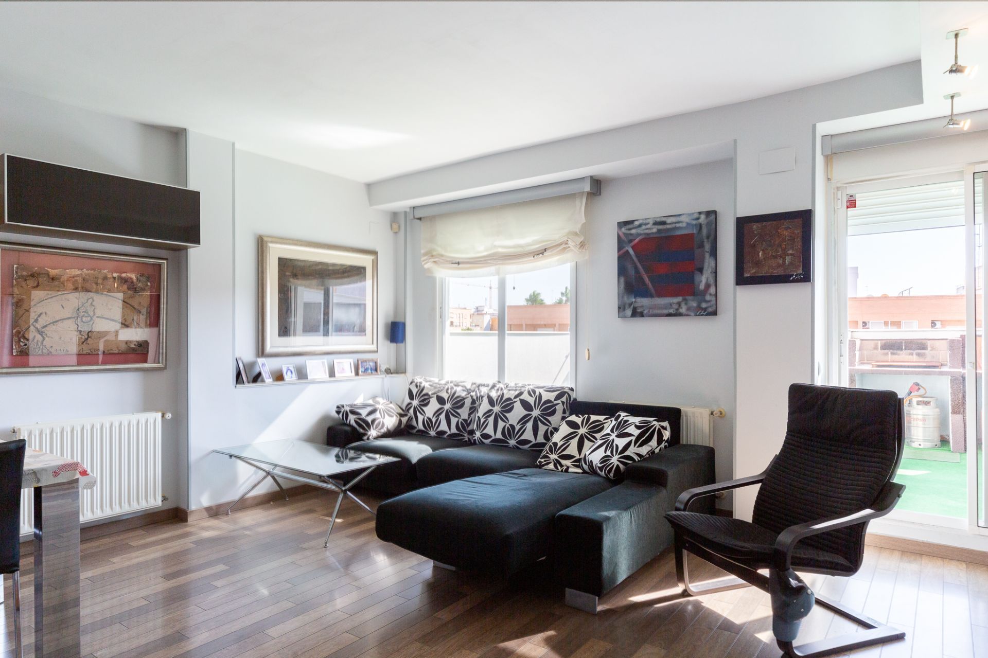 Sala d'estar de Àtic en venda en Bétera amb Aire condicionat, Calefacció i Terrassa