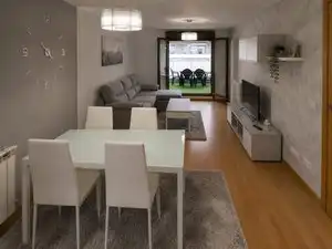 Living room of Flat for rent in Gijón   with Heating, Parquet flooring and Terrace