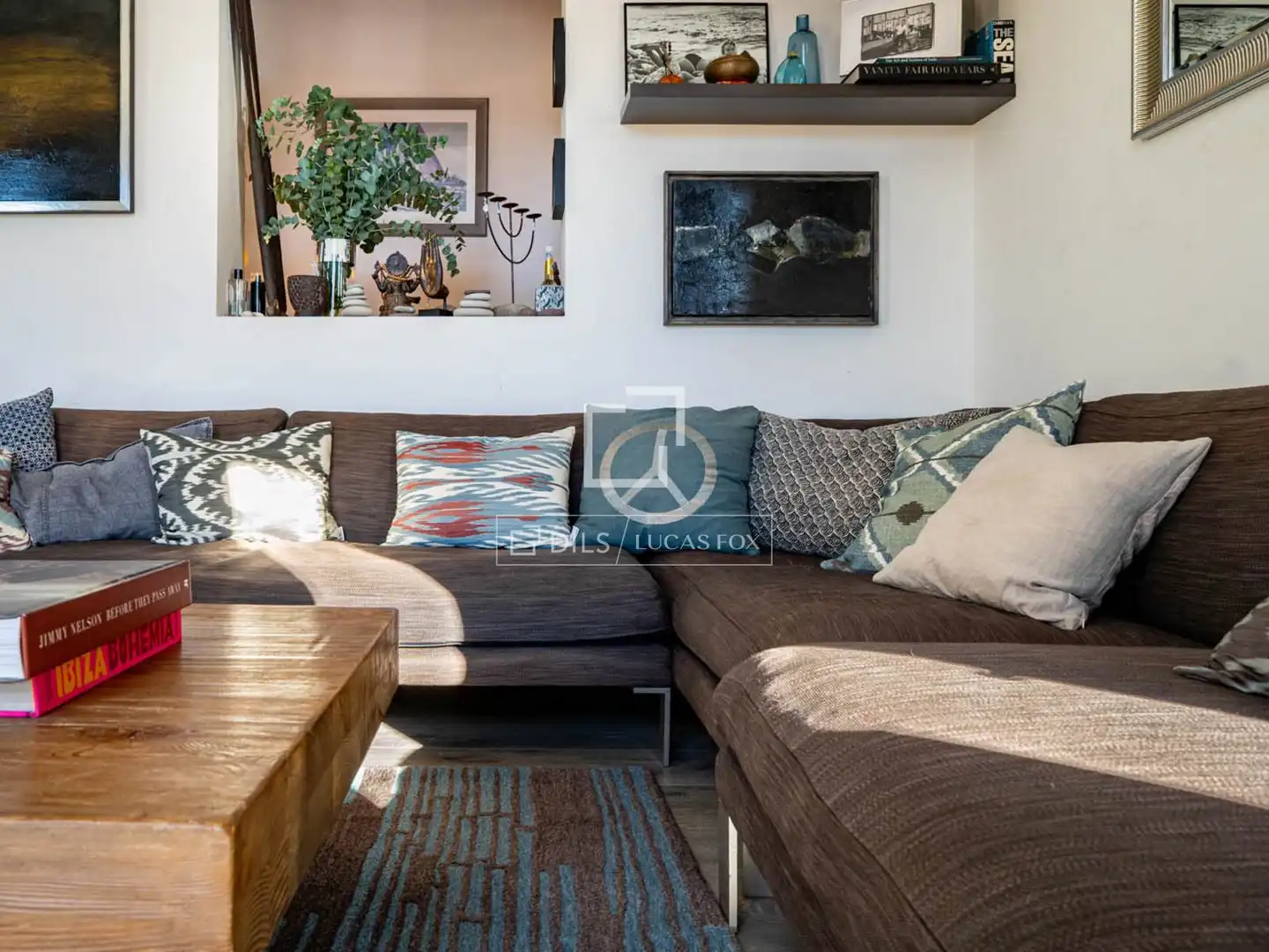 Living room of Flat for rent in  Palma de Mallorca  with Air Conditioner, Heating and Parquet flooring