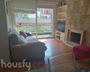 Sala d'estar de Pis de lloguer en  Barcelona Capital amb Parquet i Balcó