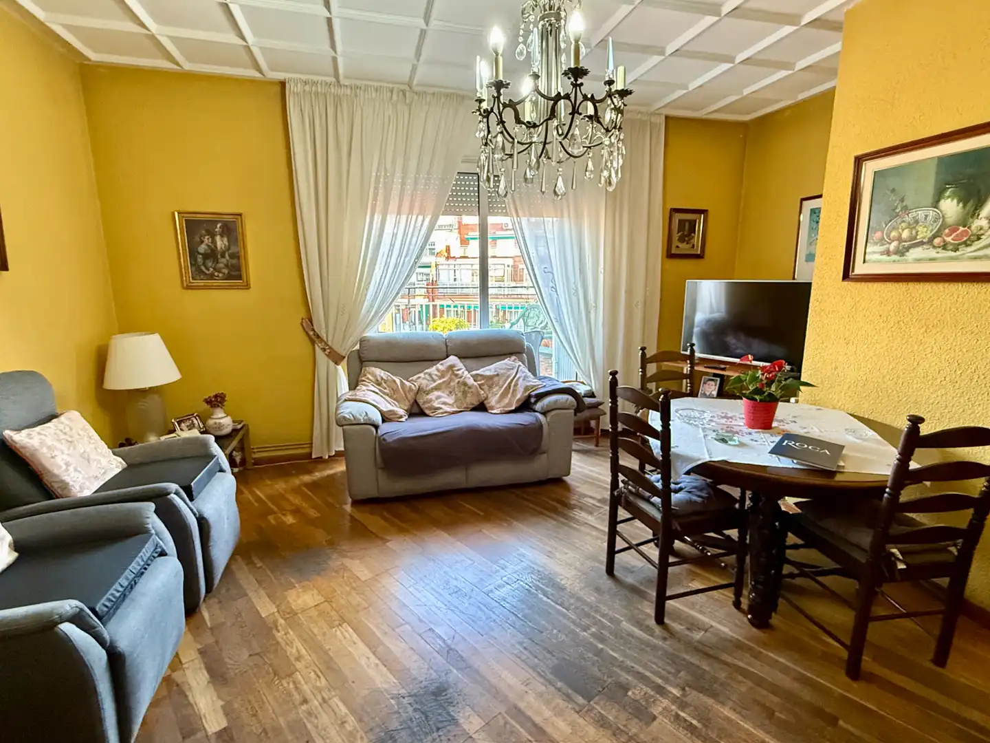 Sala de estar de Ático en venta en Barcelona con Terraza y Balcón