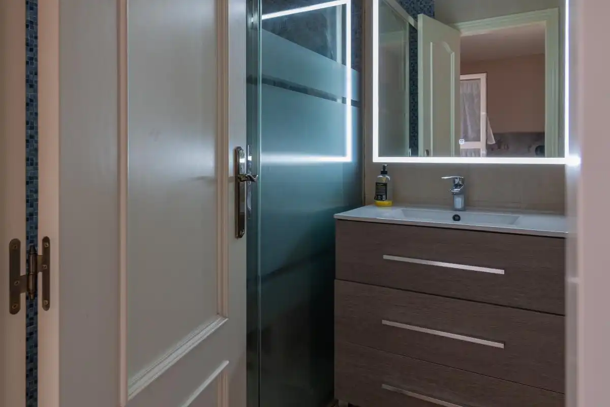 Baño de Casa adosada en venta en Niebla con Aire acondicionado, Calefacción y Terraza