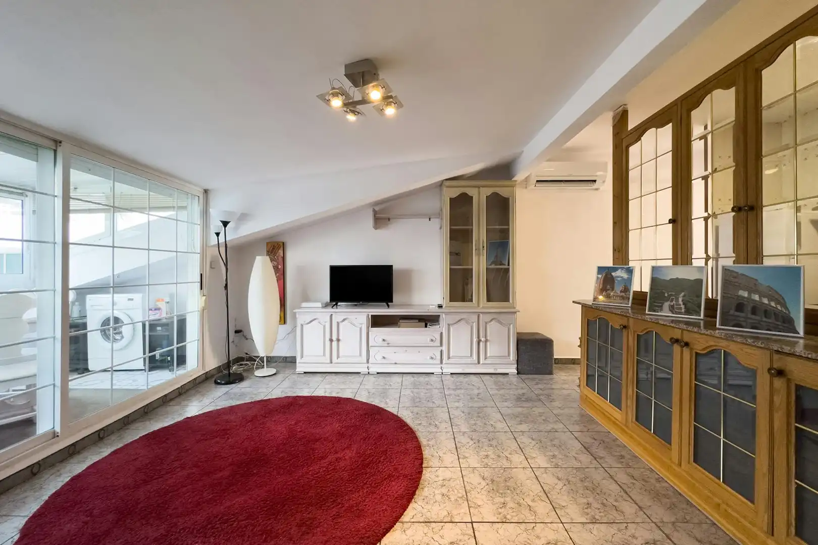 Living room of Flat for rent in Barcelona  with Air Conditioner, Heating and Furnished