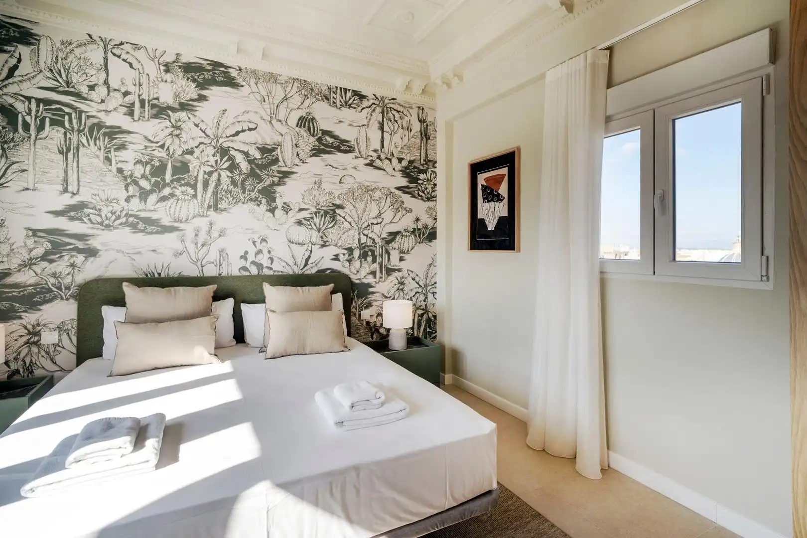 Bedroom of Attic for rent in Valencia  with Air Conditioner, Heating and Terrace