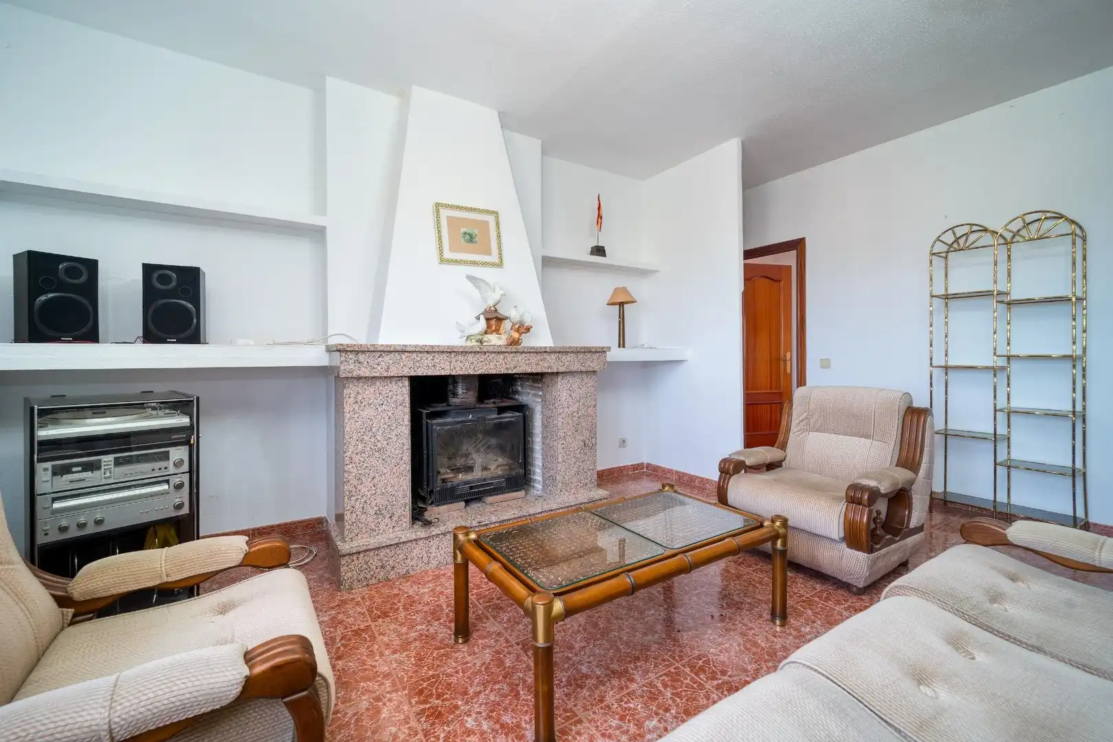 Sala de estar de Casa o chalet en venta en San Martín de Pusa con Aire acondicionado, Calefacción y Jardín privado