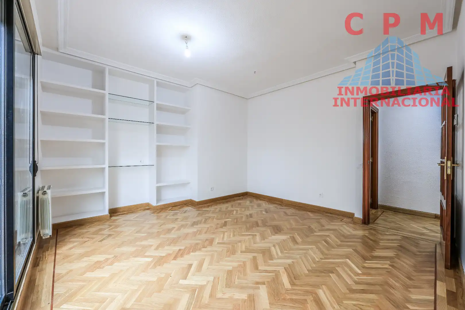 Wohnzimmer von Wohnung zur Miete in  Madrid Capital mit Klimaanlage, Heizung und Parkett