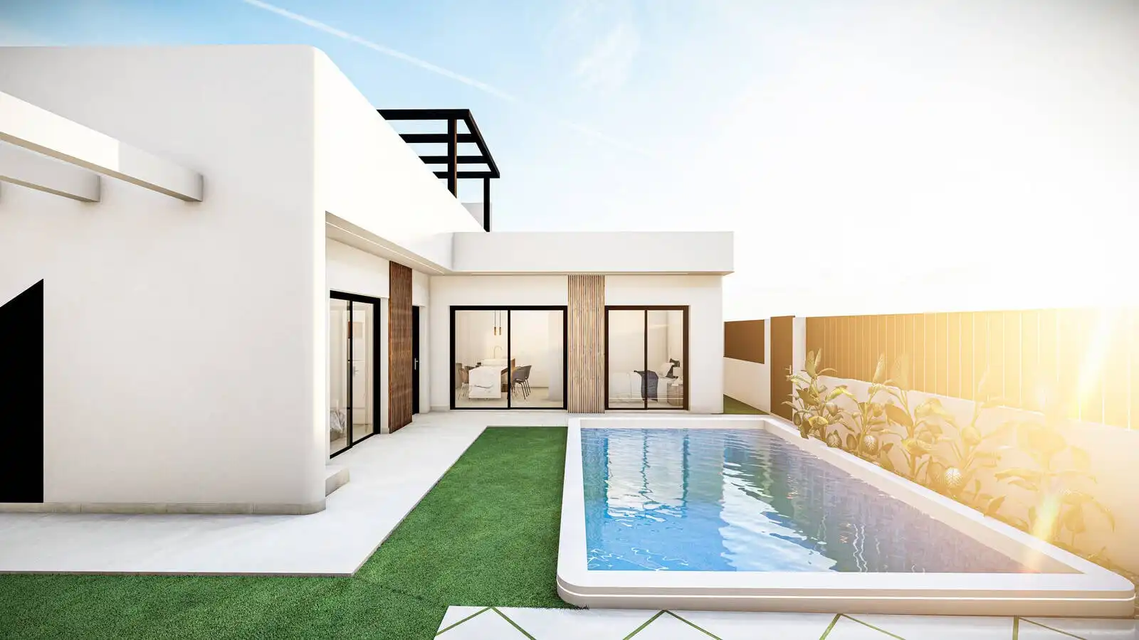 Swimming pool of Houses for sale in Torre-Pacheco  with Air Conditioner, Private garden and Terrace