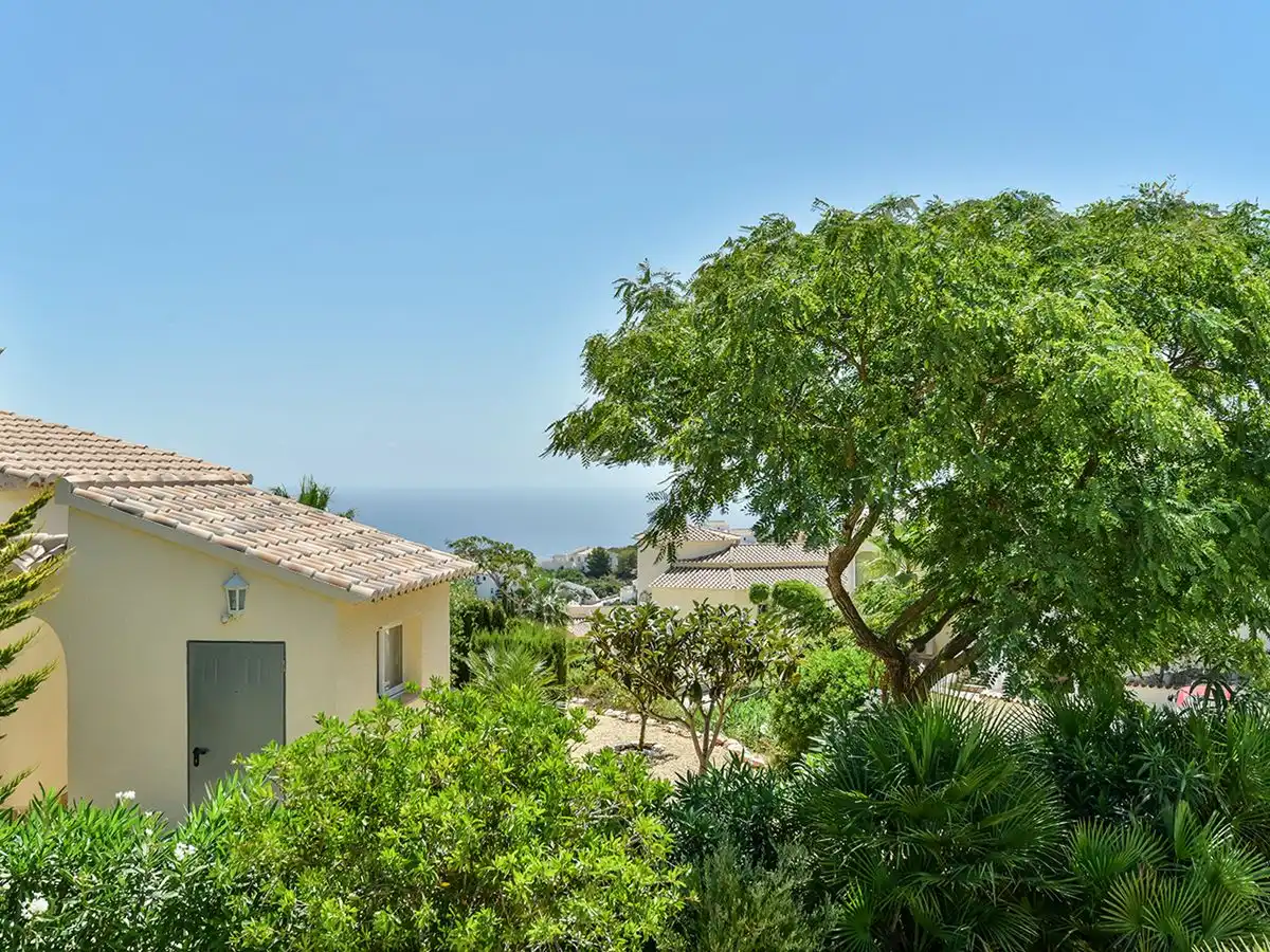Vista exterior de Casa o chalet en venta en Benitachell / El Poble Nou de Benitatxell con Aire acondicionado, Calefacción y Jardín privado
