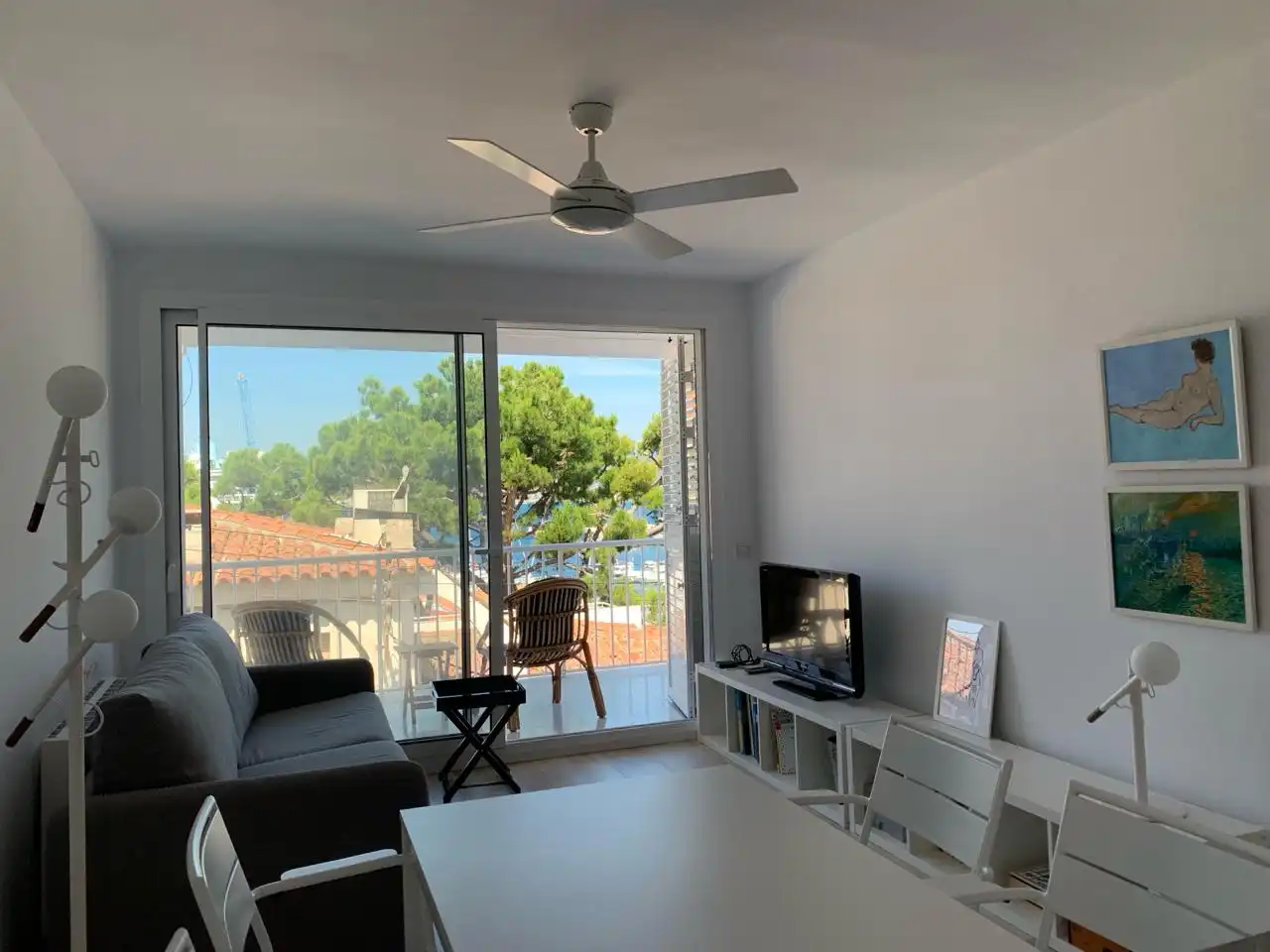 Wohnzimmer von Wohnung zur Miete in Palamós mit Heizung, Terrasse und Möbliert