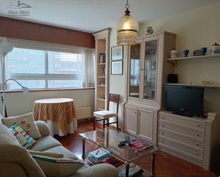 Living room of Apartment to rent in A Coruña Capital   with Heating, Parquet flooring and Terrace