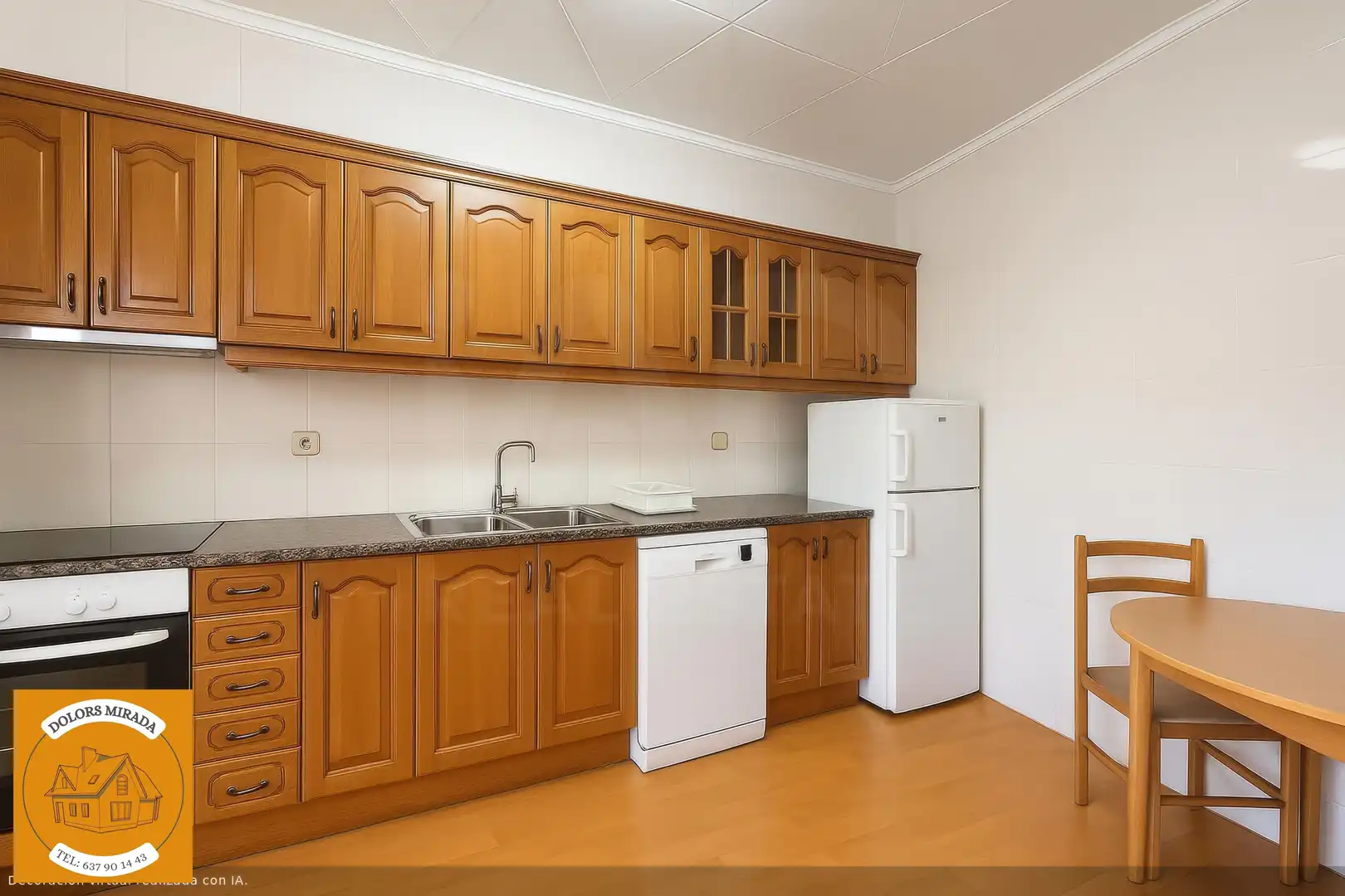 Cuina de Casa adosada en venda en Bellcaire d'Urgell amb Aire condicionat, Calefacció i Terrassa