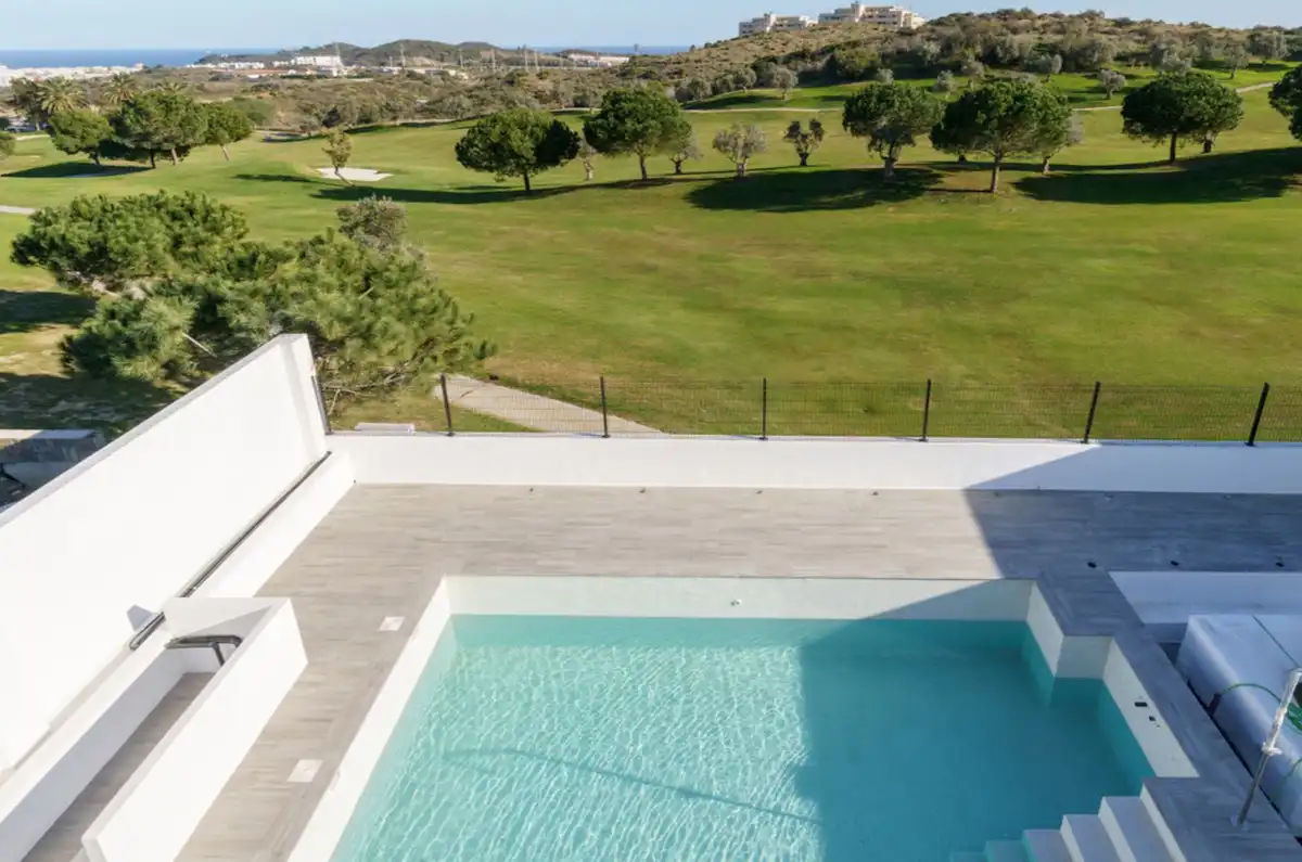 Piscina de Casa o chalet en venta en Mijas con Aire acondicionado, Jardín privado y Terraza
