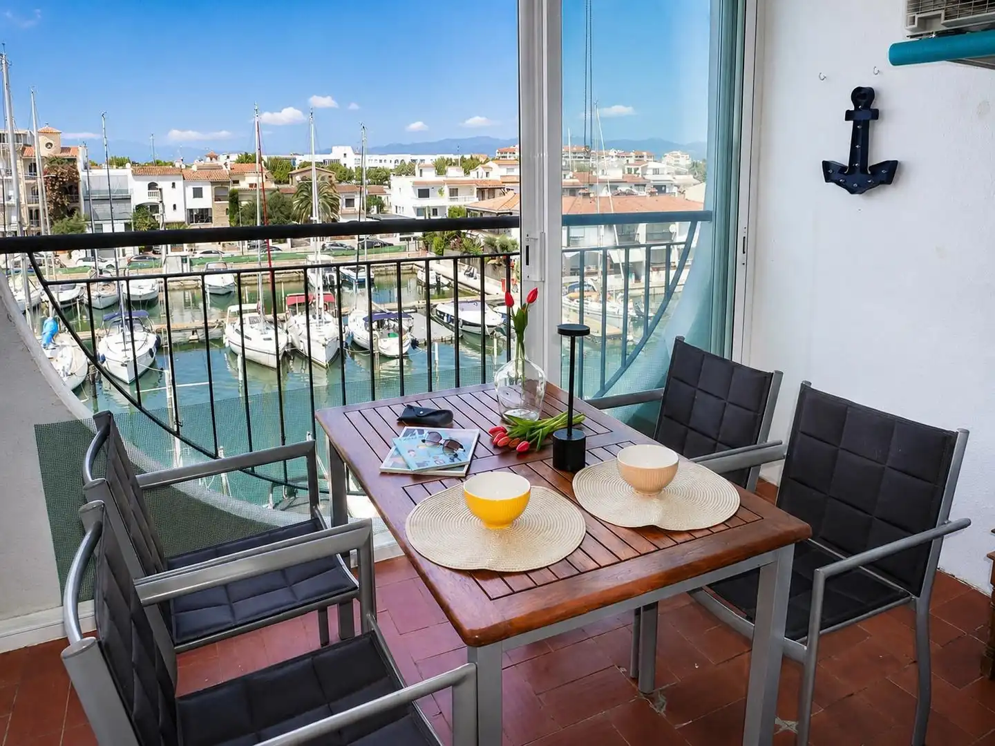 Balcony of Study for sale in Empuriabrava  with Air Conditioner, Heating and Private garden