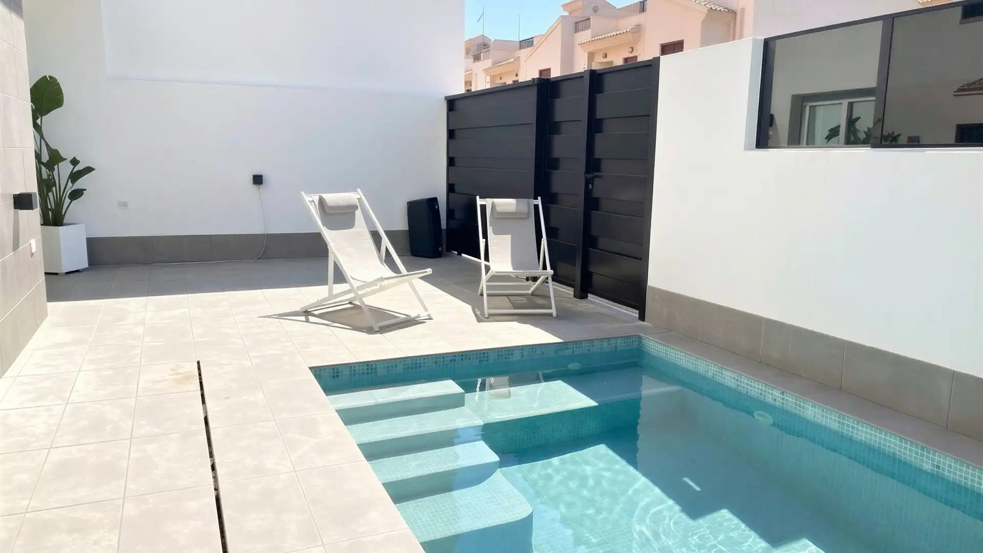 Swimming pool of Single-family semi-detached for sale in Torre-Pacheco  with Air Conditioner, Private garden and Swimming Pool