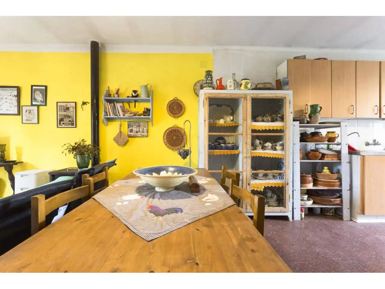 Cuina de Finca rústica en venda en Sant Feliu de Buixalleu