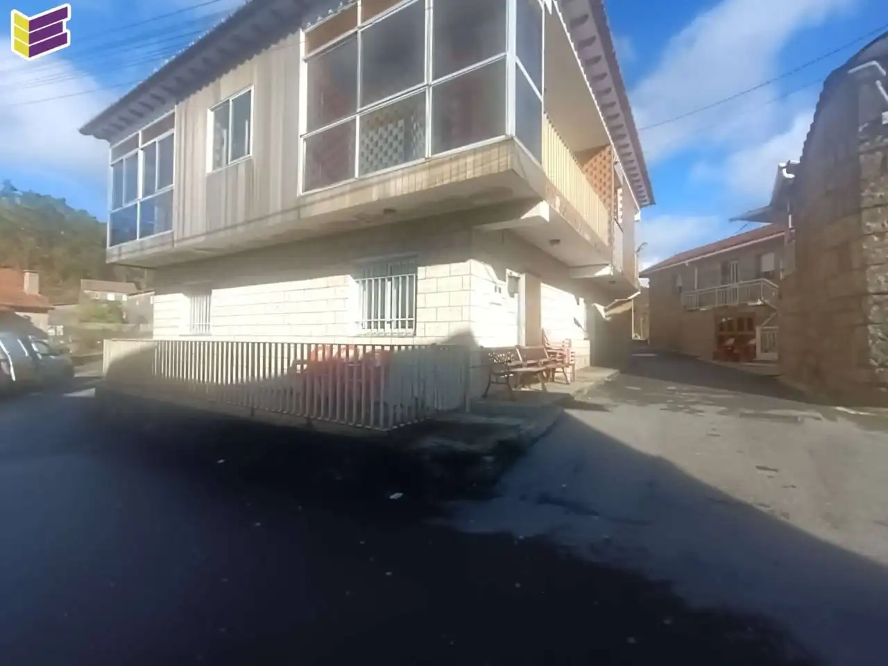 Vista exterior de Casa o chalet en venta en A Lama   con Calefacción, Jardín privado y Terraza