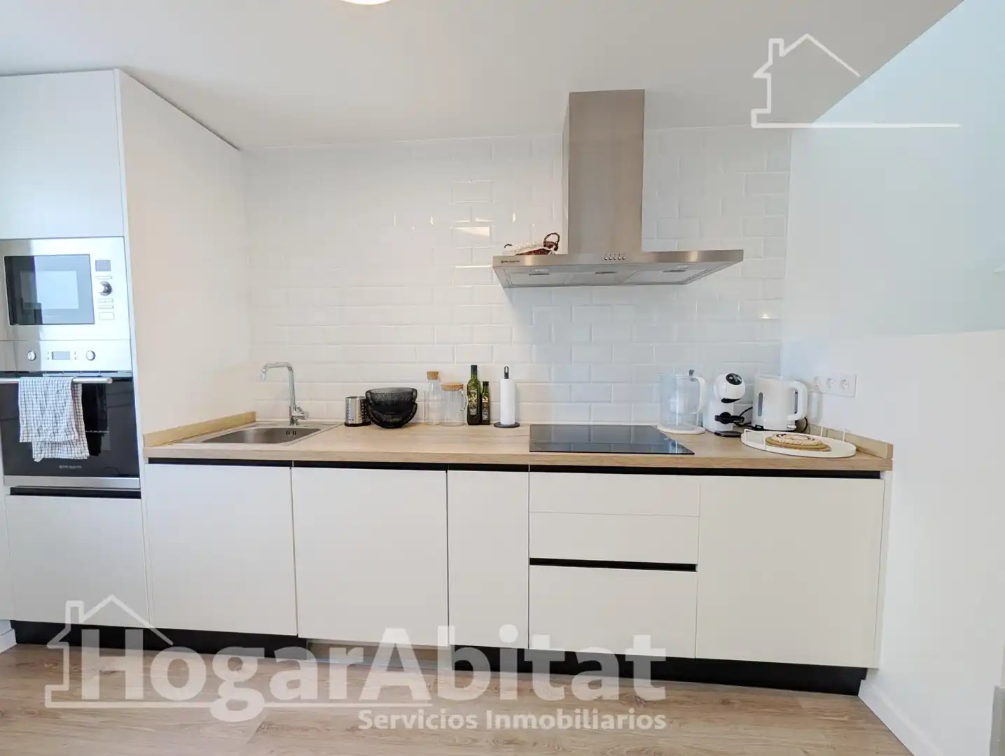 Kitchen of Attic for sale in Santa Pola  with Air Conditioner, Parquet flooring and Terrace