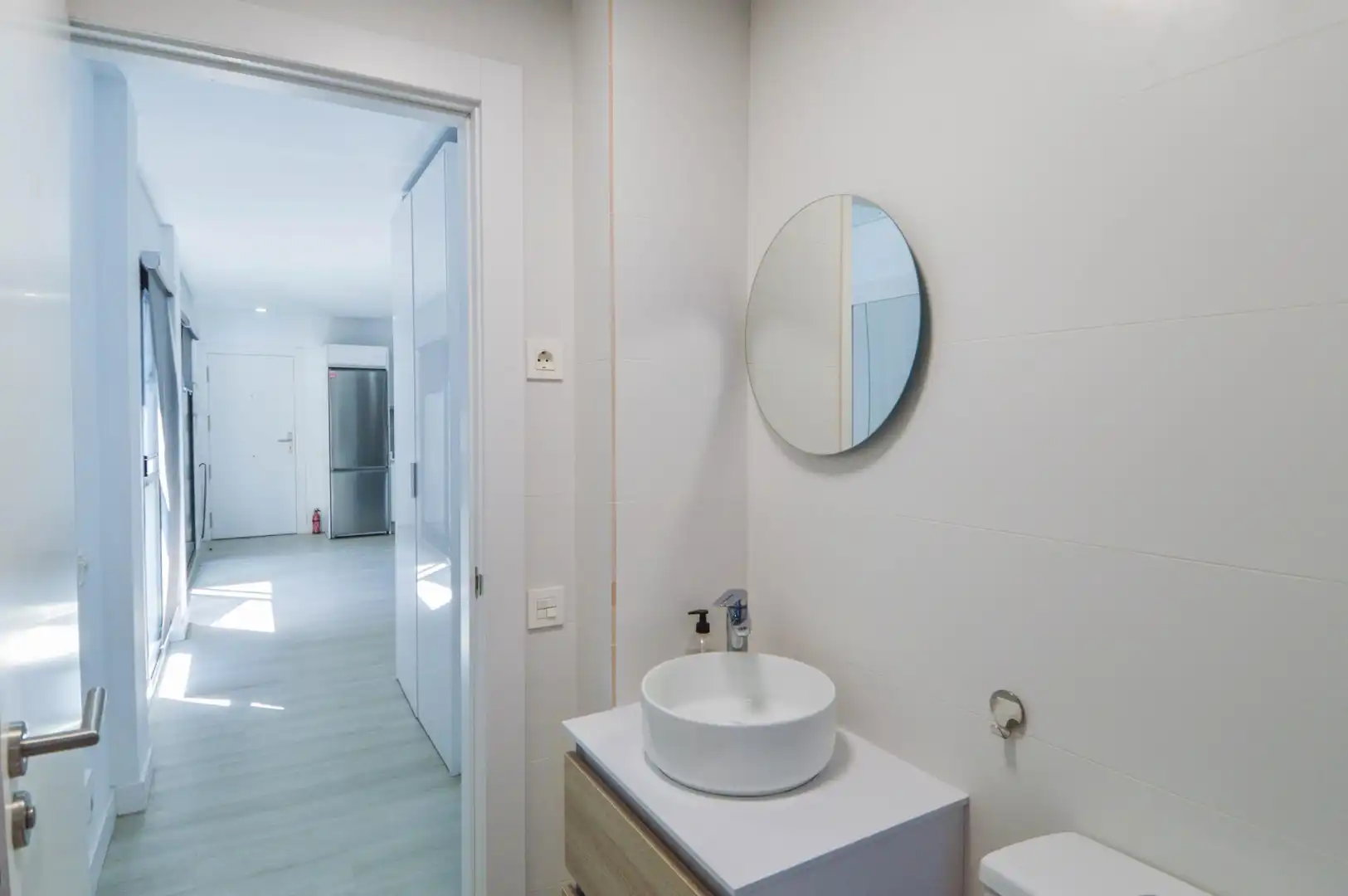Bany de Apartament de lloguer en Mogán amb Aire condicionat, Jardí privat i Terrassa