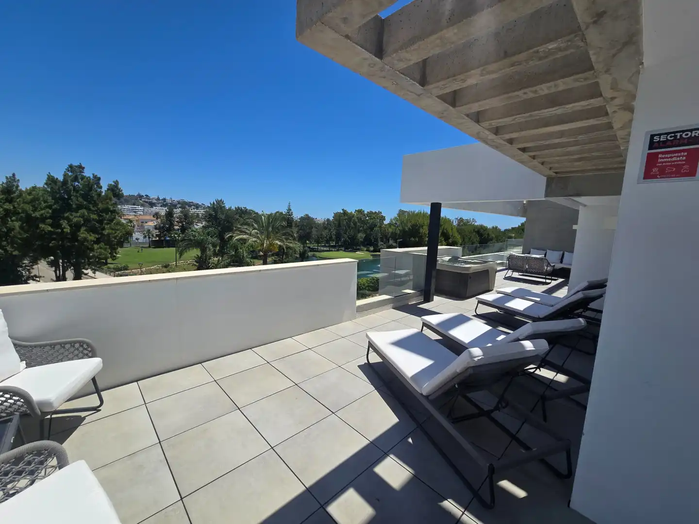 Terrace of Flat for sale in Mijas  with Air Conditioner, Heating and Terrace