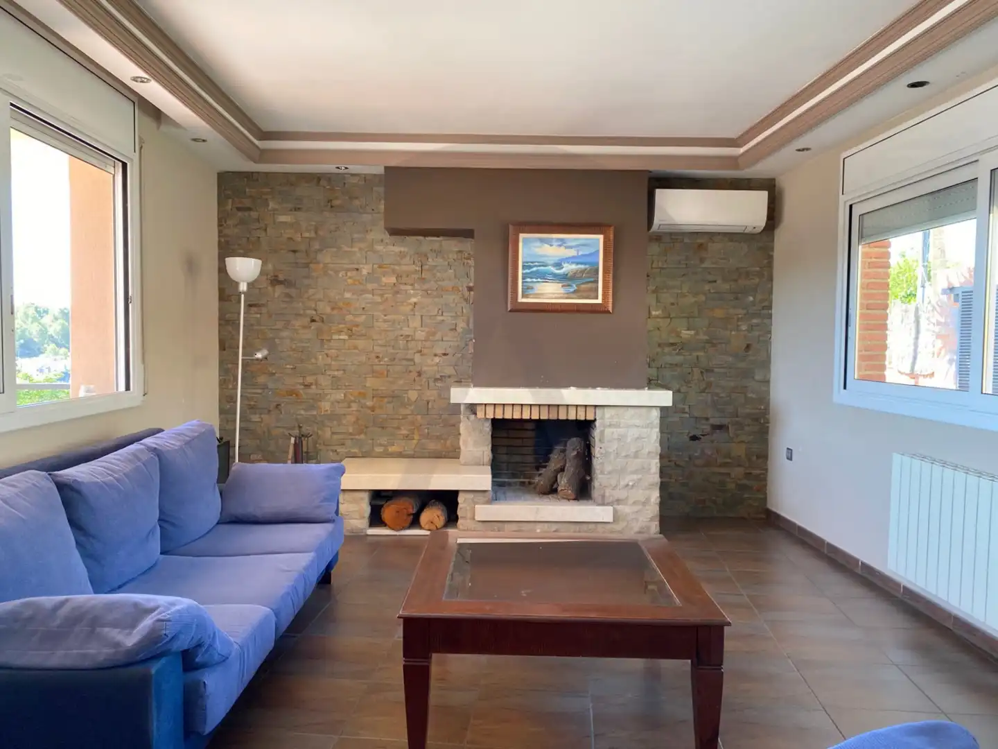 Living room of Houses for sale in Viladecavalls  with Air Conditioner, Heating and Private garden