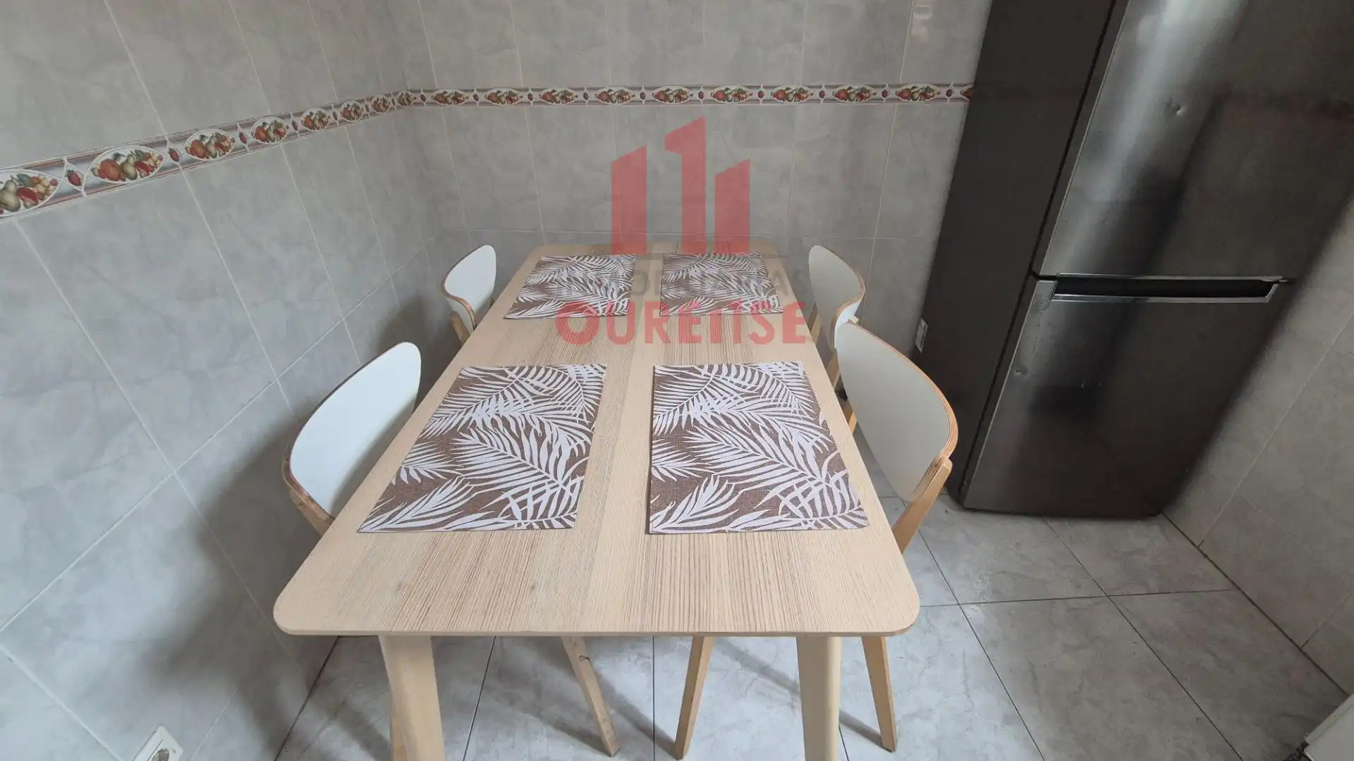 Dining room of Flat for share in Ourense Capital   with Heating, Furnished and Balcony