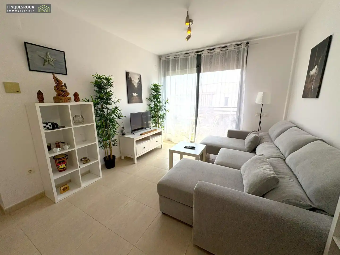 Sala d'estar de Dúplex en venda en La Ràpita amb Aire condicionat, Terrassa i Piscina