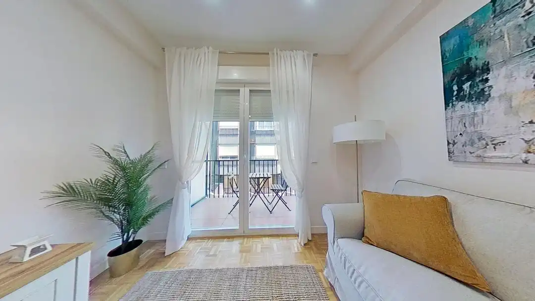 Bedroom of Flat for rent in Madrid  with Air Conditioner and Terrace