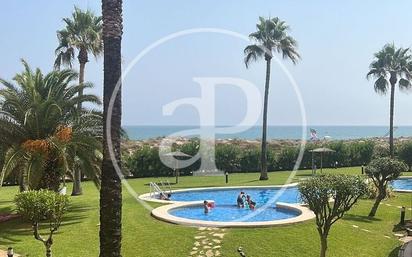 Garden of Flat to rent in Oliva  with Air Conditioner, Heating and Private garden